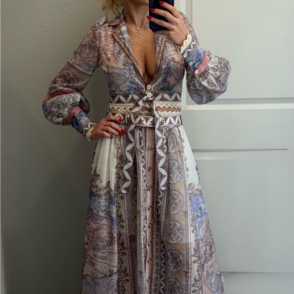 Elegant two-piece set (blazer&maxi skirt)